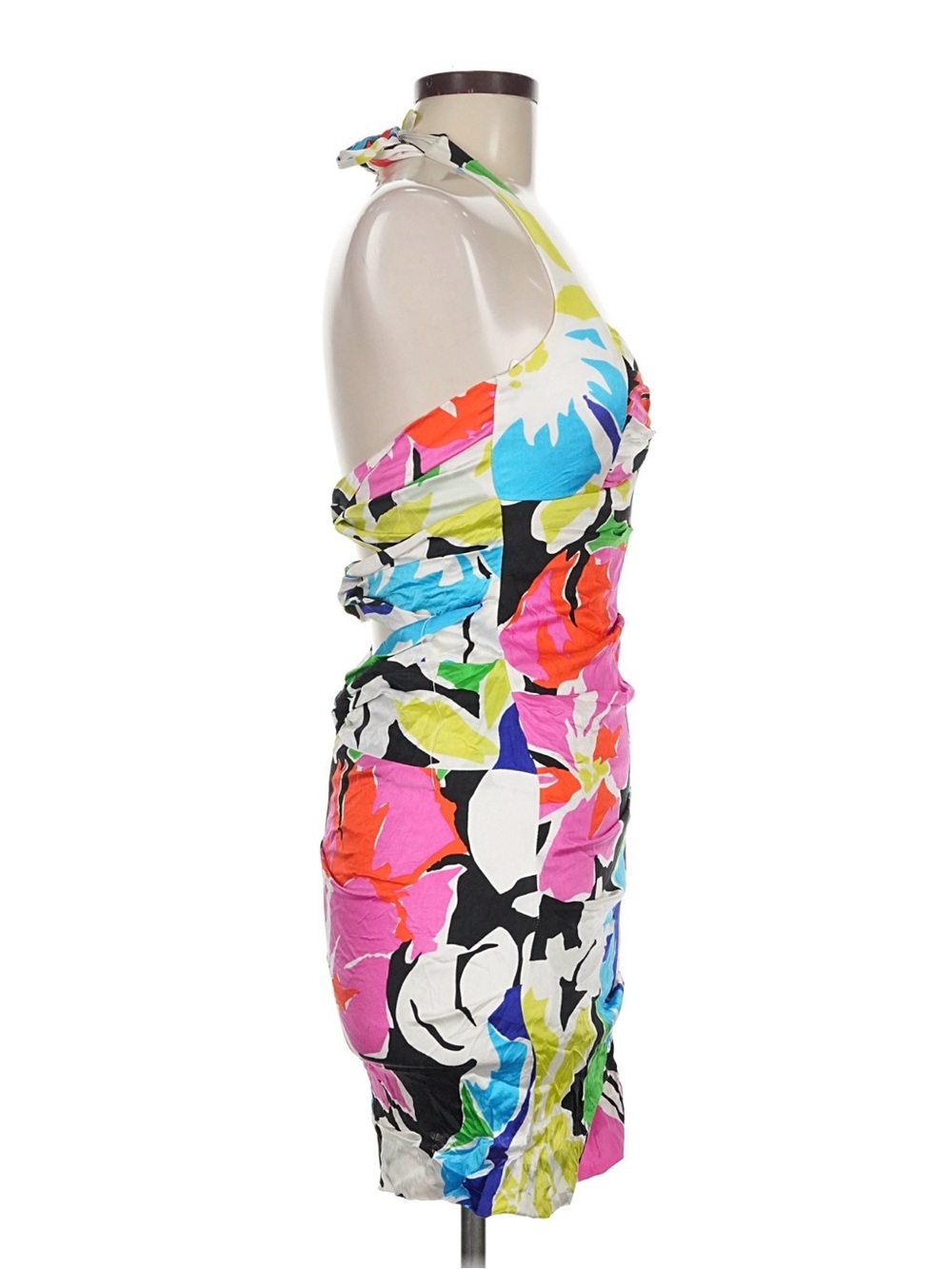 Cache Multi-Color Floral Halter Mini Dress - Picture 3 of 3